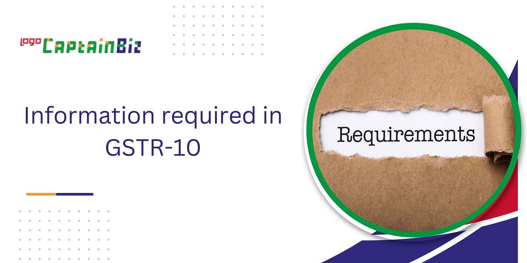 CaptainBiz: Information required in GSTR-10
