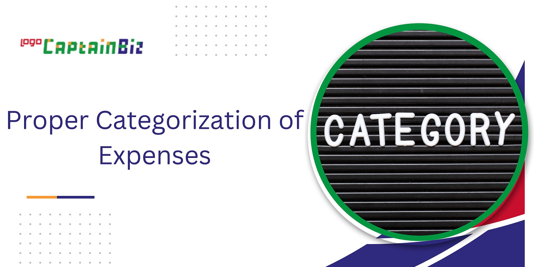 CaptainBiz: Proper Categorization of Expenses