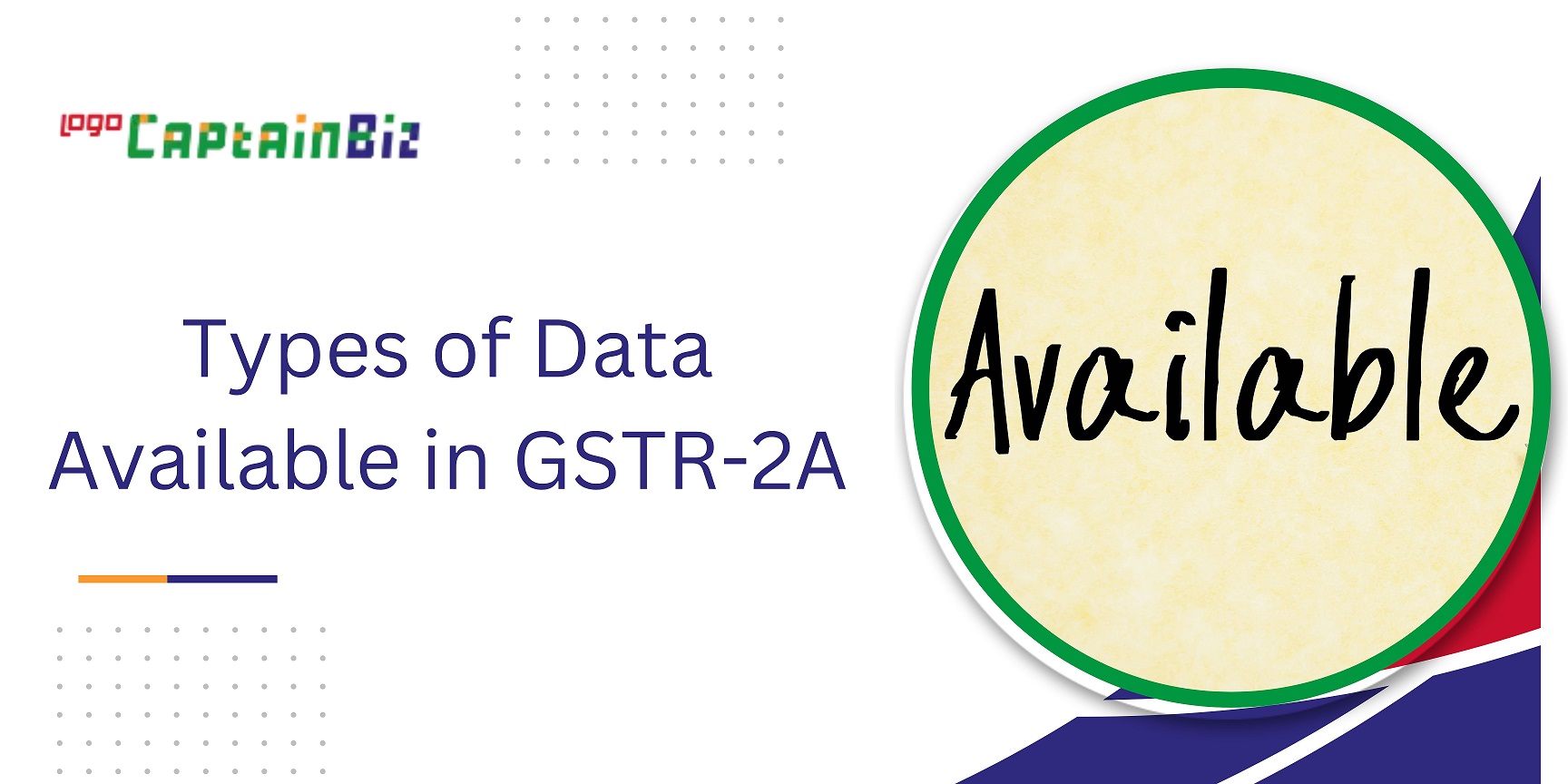 CaptainBiz: Types of Data Available in GSTR-2A