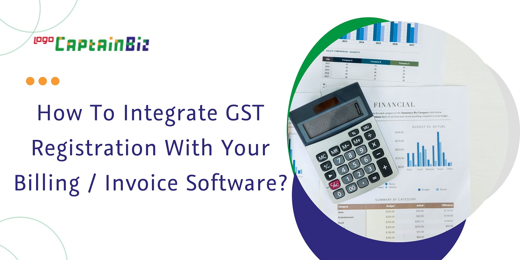 CaptainBiz: how to integrate gst registration with your billing invoice software