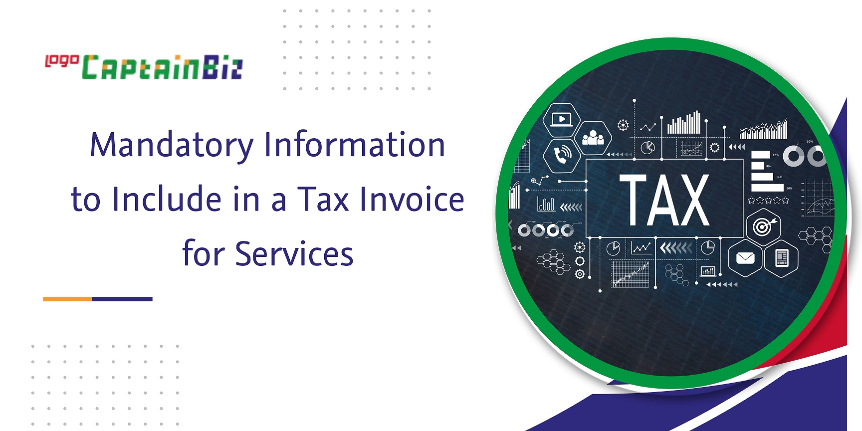 CaptainBiz: mandatory information to include in a tax invoice for services