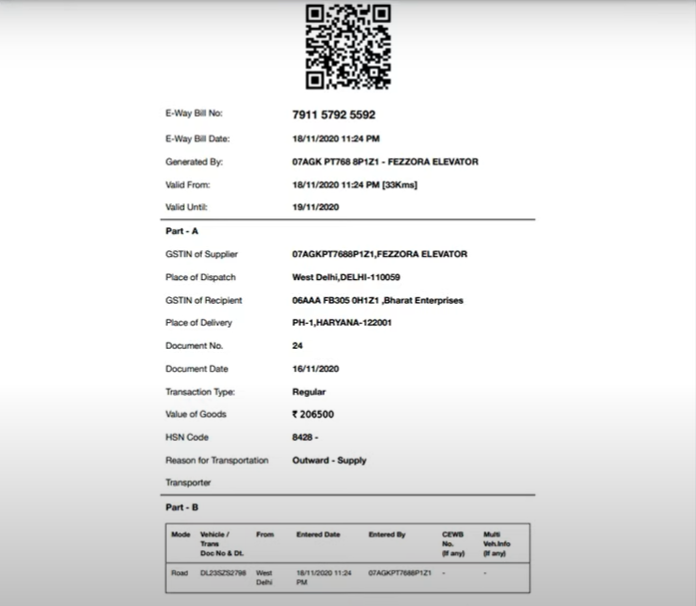 CaptainBiz: Final Print of the E-waybill