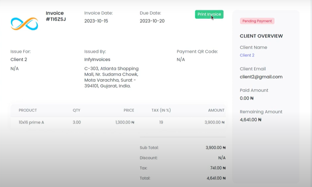 CaptainBiz: Invoice Management Tool
