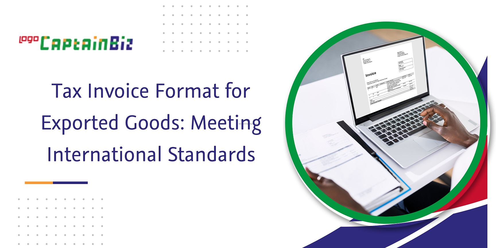 CaptainBiz: tax invoice format for exported goods meeting international standards