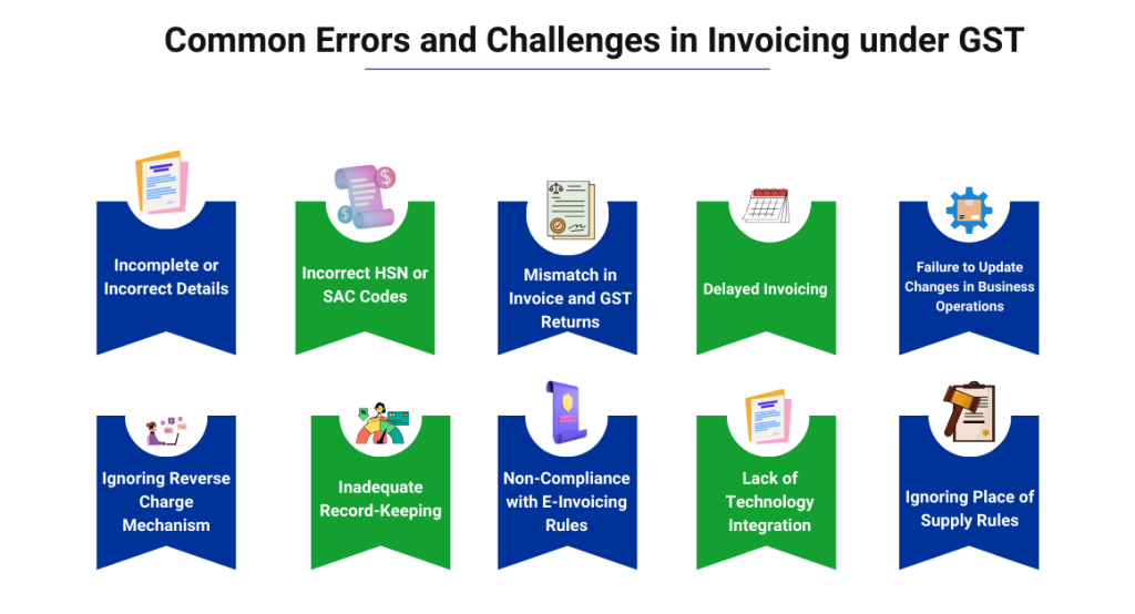 CaptainBiz: common errors and challenges in invoicing under gst