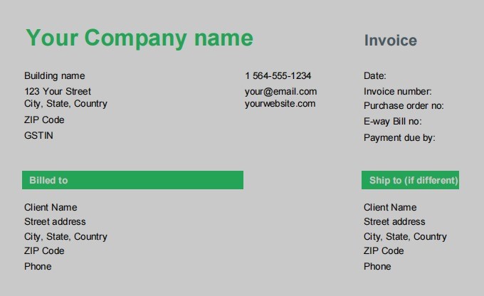 CaptainBiz: details of gst invoice format