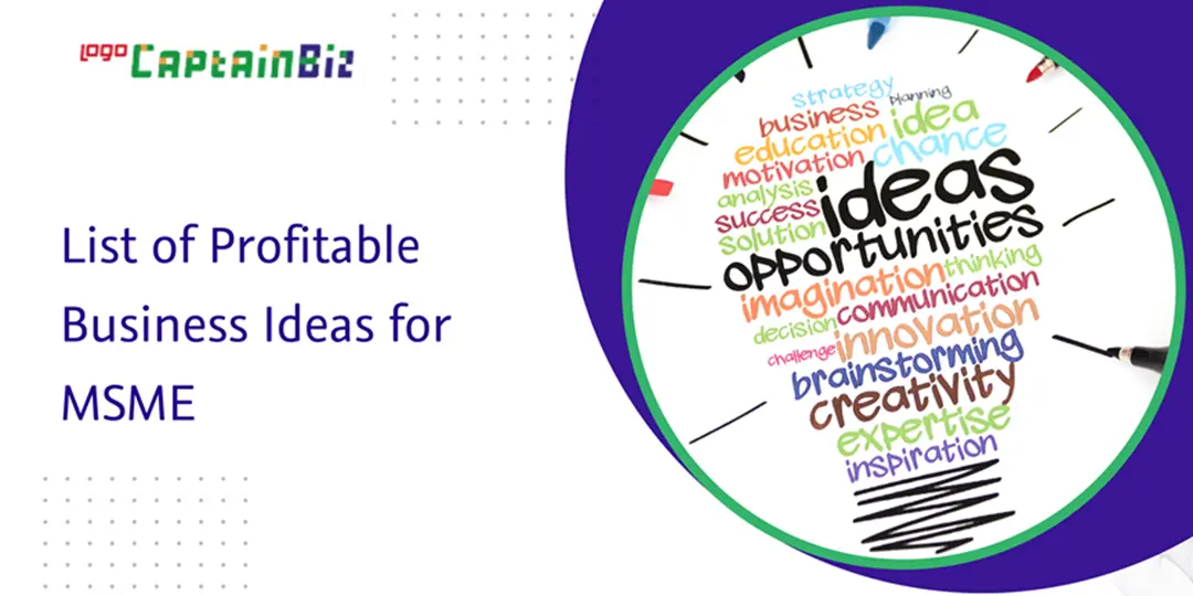 CaptainBiz: list of profitable business ideas for MSME
