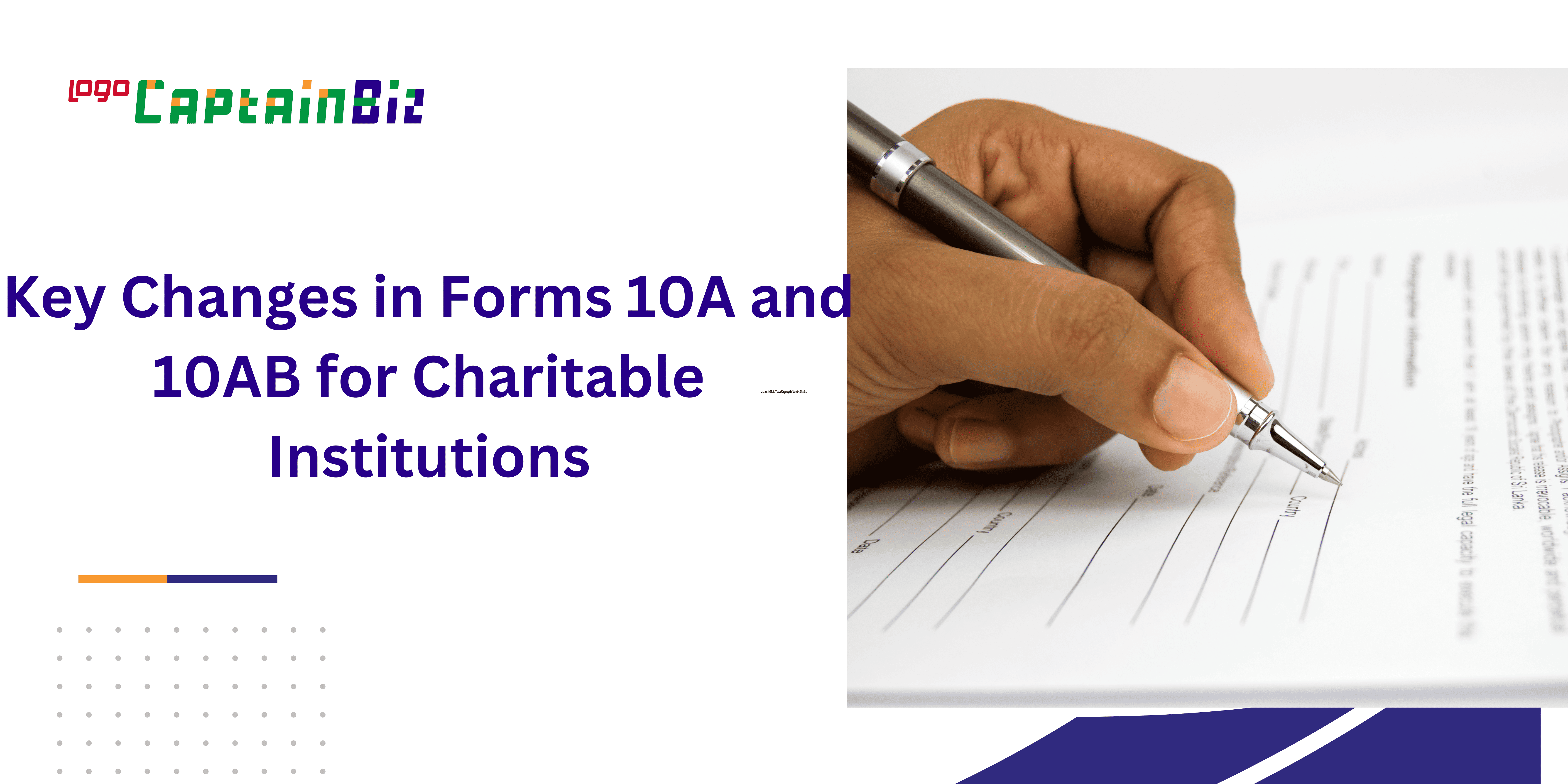Updates to Forms 10A & 10AB for Charitable Institutions