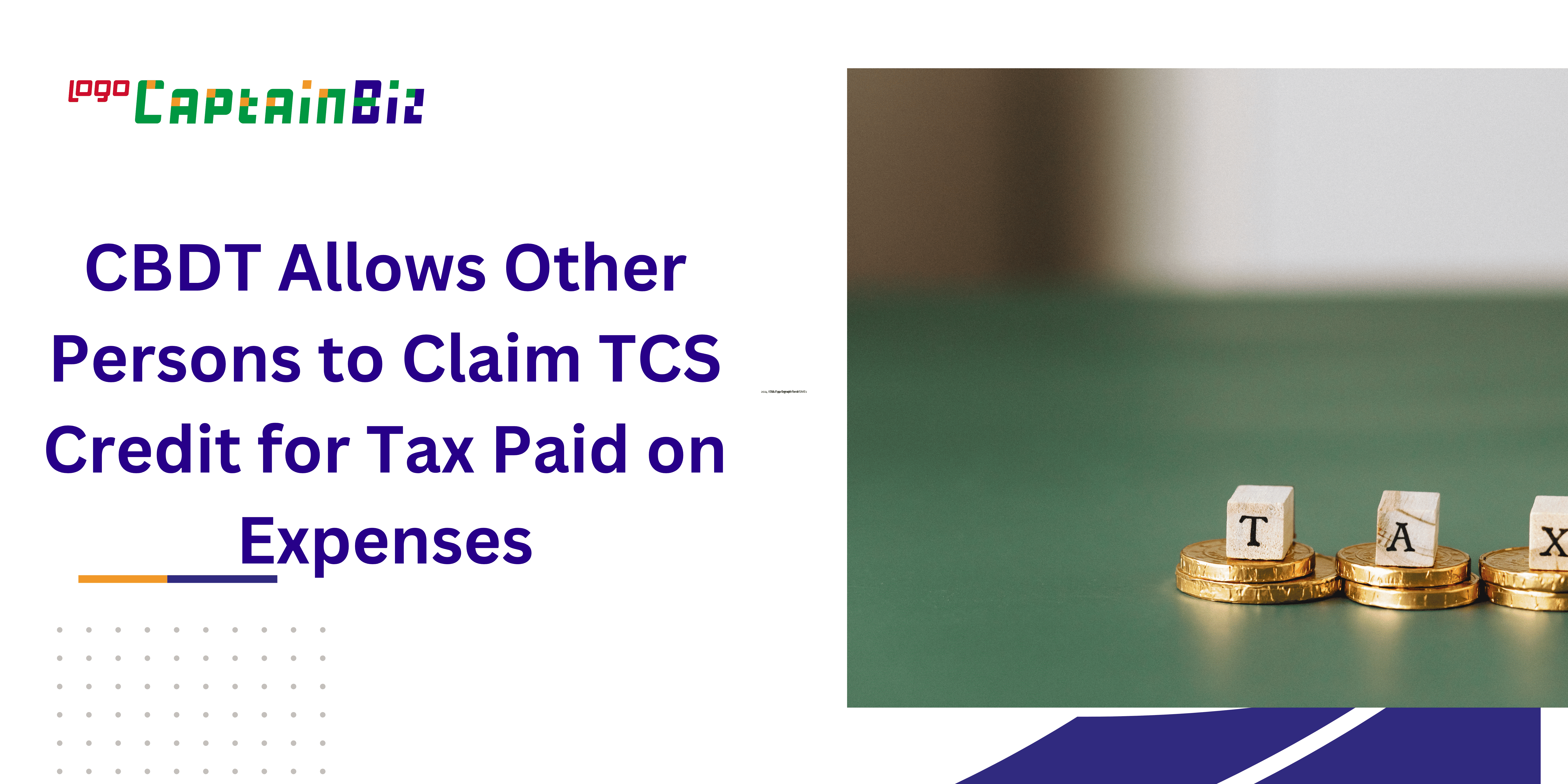 CBDT Allows Other Persons to Claim TCS Credit for Tax Paid on Expenses