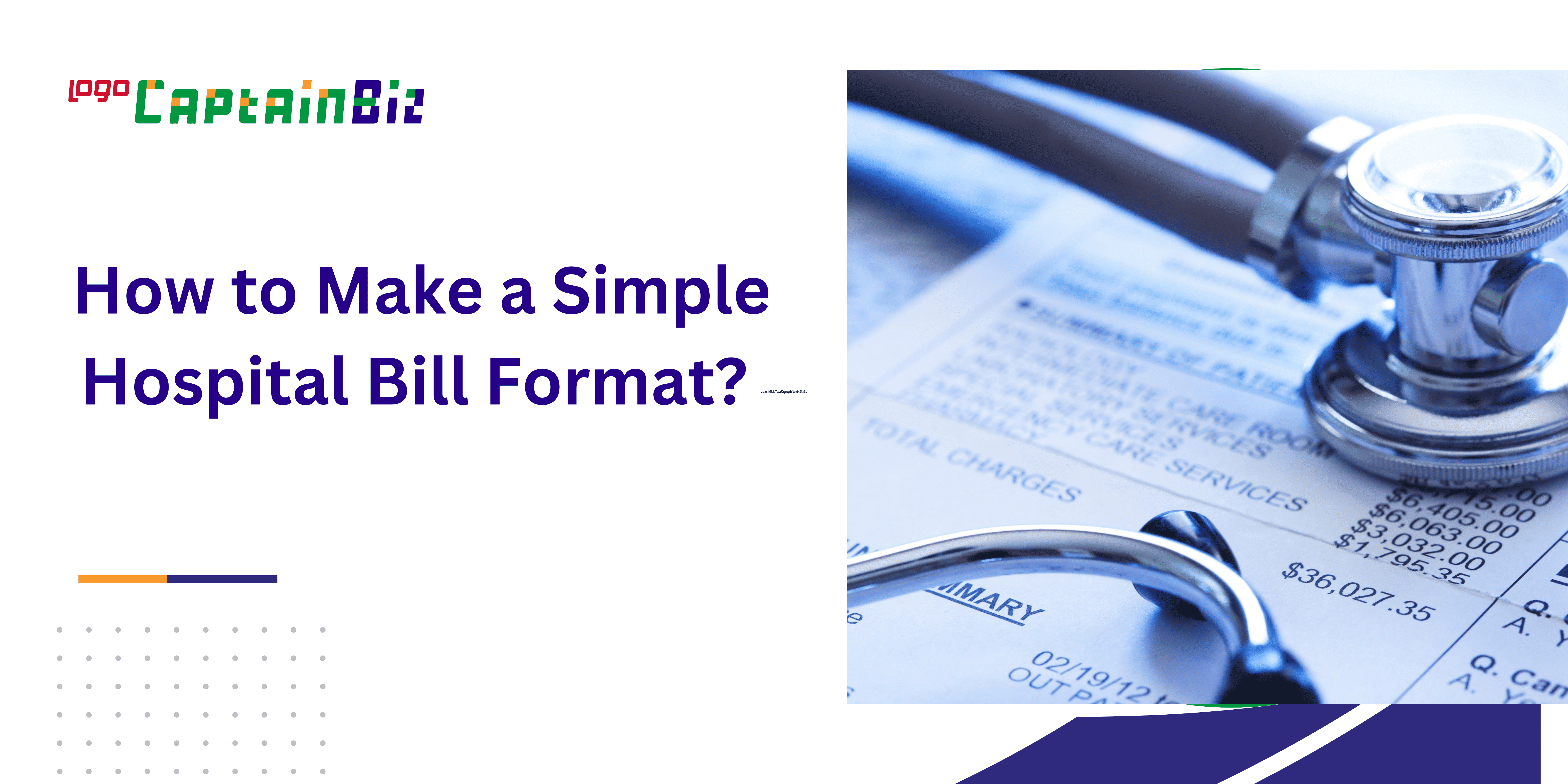 How to Make a Simple Hospital Bill Format? 