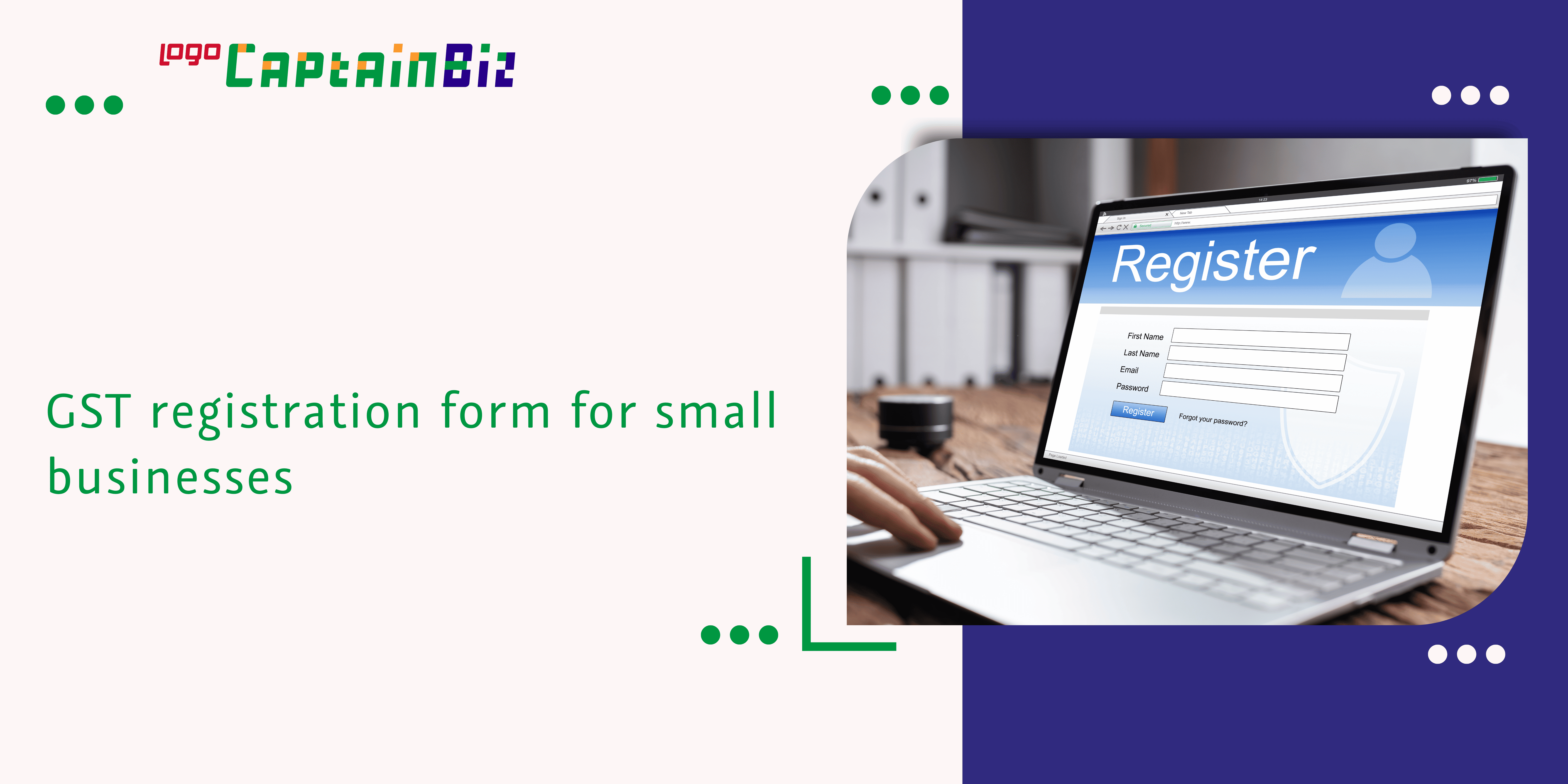 GST Registration Form for Small Businesses | CaptainBiz